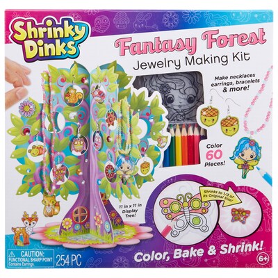 Shrinky Dinks Fantasy Forest Jewelry Making Kit, 254 Pieces (ALE398W)