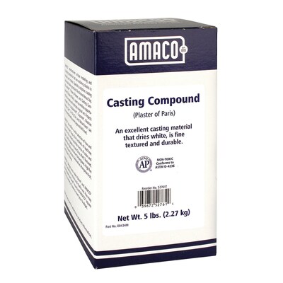 AMACO Plaster of Paris Casting Compound, 5 lb., White (AMA52761T)