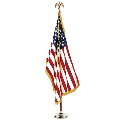 Annin & Company Indoor Complete Mounted US Flag Set, 3 x 5