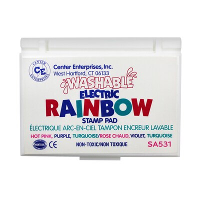 Washable Rainbow Stamp Pads, Electric