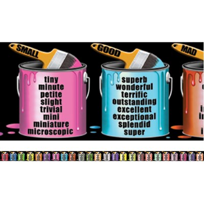 McDonald Publishing Chalkboard Toppers, Brighten Your Vocabulary
