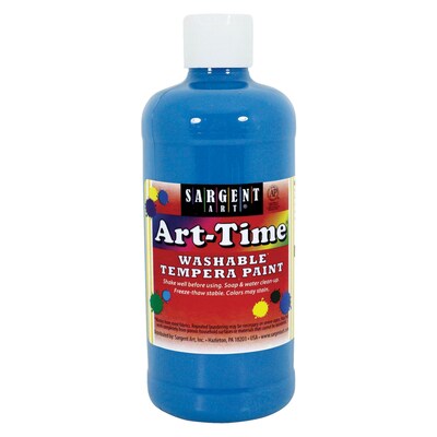 Sargent Art® Washable Finger Tempera Paint, 16oz., Turquoise