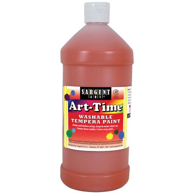 Sargent Art Art-Time Washable Tempera Paint, Orange, 32 oz. (SAR173514)