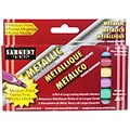 Sargent Art Liquid Metals Metallic Marker, Medium Tip, Assorted Colors, Pack of 6 (SAR221506)