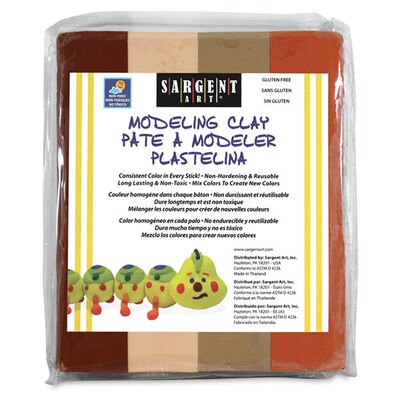 Sargent Art Assorted Modeling Clay, Multicolored, 10/Bundle (SAR224044)