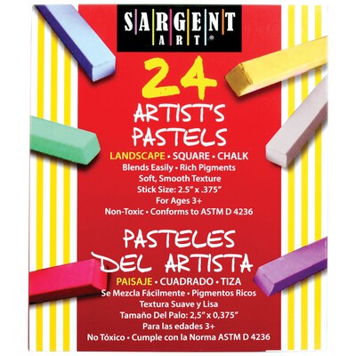 Sargent Art Artist's Chalk Pastel, Landscape, 24/Pack (SAR224125)