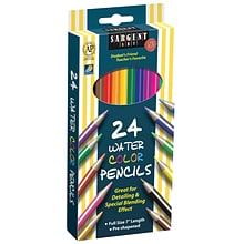 Sargent Art Watercolor Pencils, 24 Colors, Full Size 7 Length (SAR227205)
