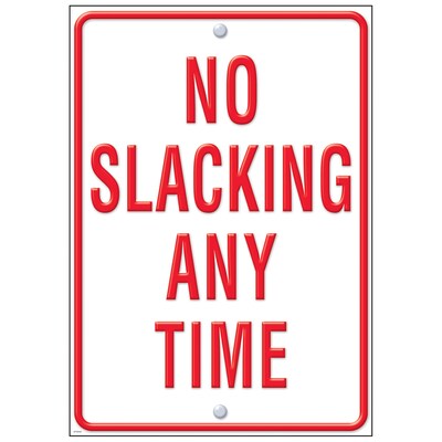 Trend® Educational Classroom Posters, No Slacking…