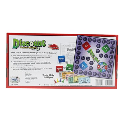 WCA Discount Math Game, Grades 5+ (WCA4540)