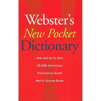 Houghton Mifflin® Websters New Pocket Dictionary, Grades 7th - 12th (AH9780618947263)