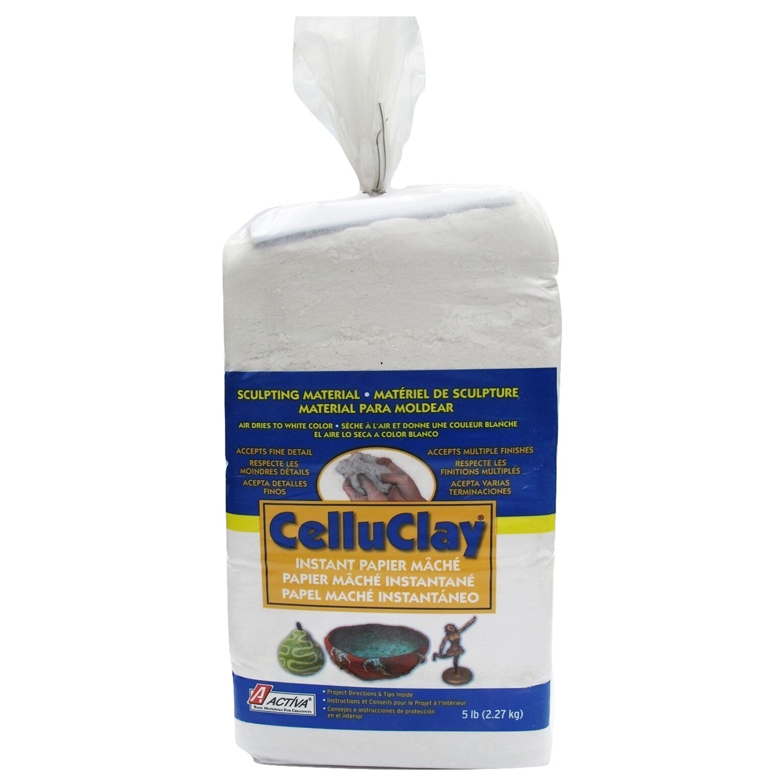 Activa® Modeling Compounds, CelluClay® Bright White, 5 lb.