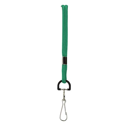 Baumgartens Standard Lanyard, Green, 24/Bundle (BAUM68906-24)