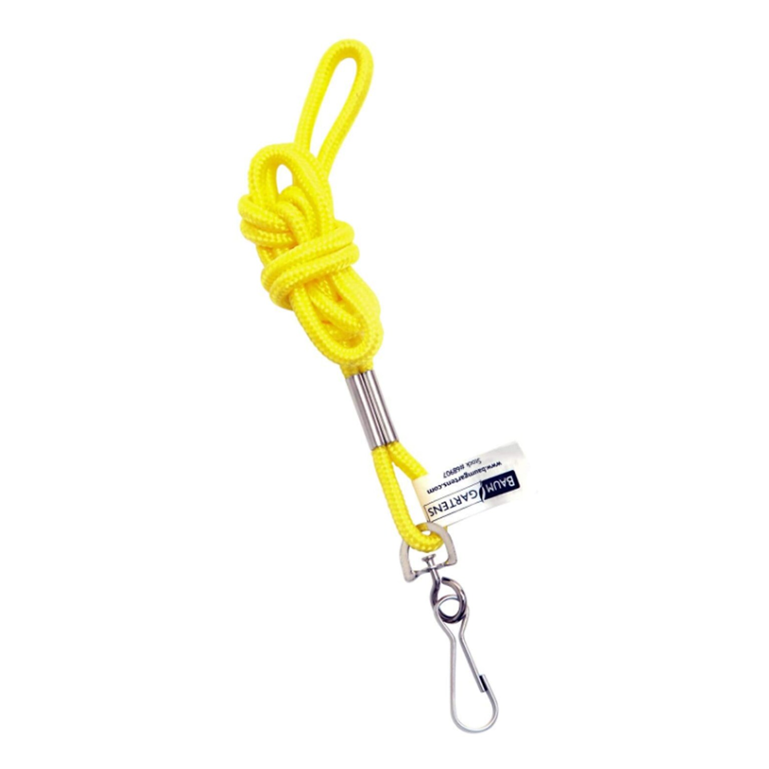 Baumgartens® Standard Lanyard, Yellow, 36/Pack (BAUM68907)