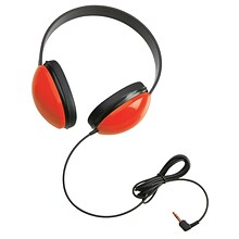 Califone Listening First Stereo Headphone Headphones, Red (2800-RD)