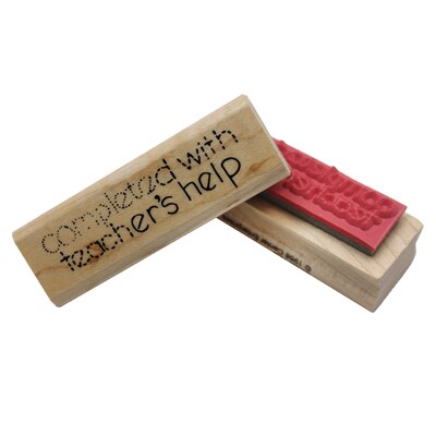 Center Enterprises® Sweet-Arts Artistic Rubber Stamp, Completed With Teachers Help