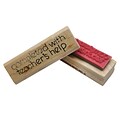 Center Enterprises® Sweet-Arts Artistic Rubber Stamp, Completed With Teachers Help