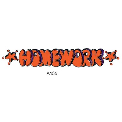 Homework Sweet-Arts Artistic Rubber Stamp