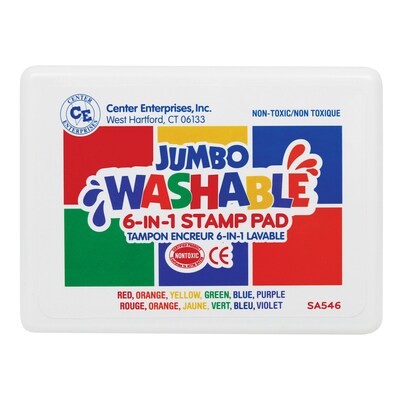 Center Enterprises® 6-in-1 Washable Stamp Pad, Assorted