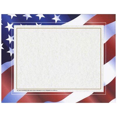 BStars ‘n Stripes order Certificate, 8-1/2 x 11, 50/pkg