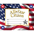 Hayes All-Star Citizen Certificates & Reward Seals, 30 Certificates, 160 Seals (H-VA805)