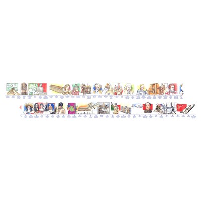 World History Time Line Chalkboard Topper, Grades 4-9+