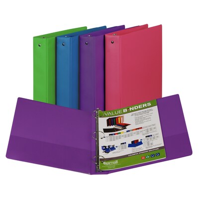 Samsill 2 Fashion Color 3-Ring Binder, Assorted (SAM11699)