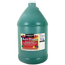 Sargent Art Art-Time Washable Tempera Paints, 128 oz., Green, 2/Bundle (SAR173666-2)