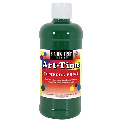 Sargent Art Art-Time Non-Toxic Tempera Paint, 16 oz., Green (SAR226466)