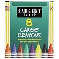 Sargent Art Tuck Box Large Kids Crayons, 8/Pack(22-0561)