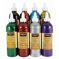 Sargent Art Washable Glitter Glue, Assorted Colors, 8 oz., Pack of 8 (SAR221908)