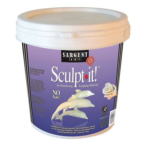 Sargent Art® Sculptit® White Modeling Clay, 2 lbs., 2 EA/BD