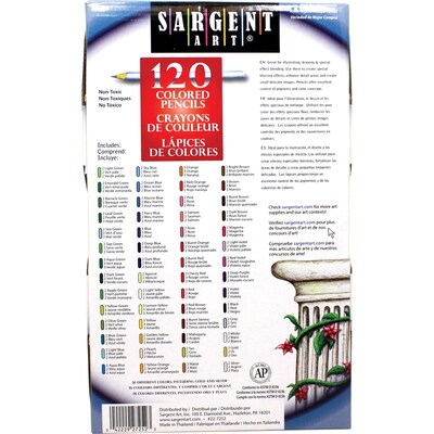 Sargent Art Classpack Colored Pencils, Assorted Colors, 120/Pack (SAR227252)