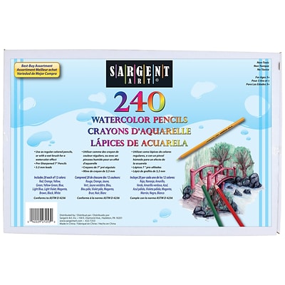 Sargent Art Watercolor Pencils, Assorted Colors, 240 ct. (SAR227253)