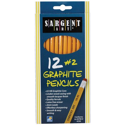 Sargent Art® HB Graphite Unsharpened Pencil, 12/Pack (SAR227291)