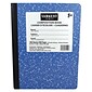 Sargent Art® 9.75" x 7.5" 100-Sheet Hard Cover Composition Book, Blue