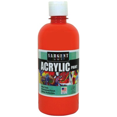 Sargent Art Acrylic Paint, Orange, 16 oz. (SAR242414)