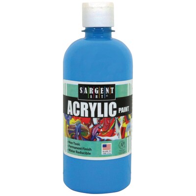 Sargent Art Acrylic Paint, Turquoise, 16 oz. Squeeze Bottle (SAR242461)