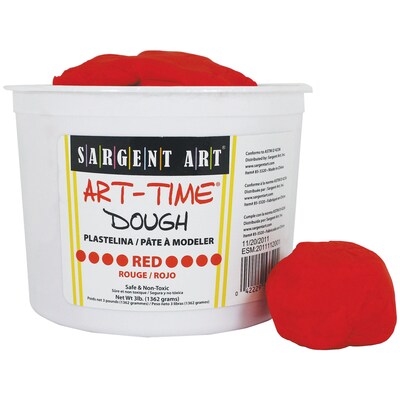 Sargent Art Art-Time Dough, Red, 3 lb. (SAR853320)