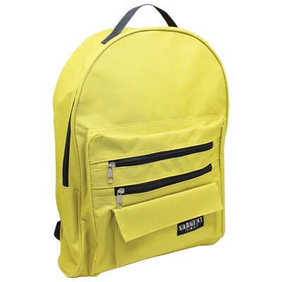 Sargent Art Economy Nylon Backpack, Solid Mustard Color (SAR985017)