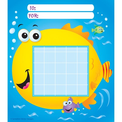 Silver Lead-Sandy Lion Incentive Chart Pads, Fish