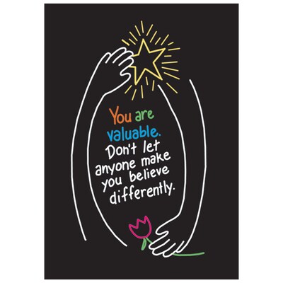 You Are Valuable ARGUS® Poster, 13 1/2 x 19, 6 EA/BD (T-A62763)