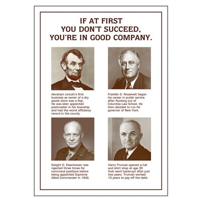 Trend® Educational Classroom Posters, If at first you dont succeed…