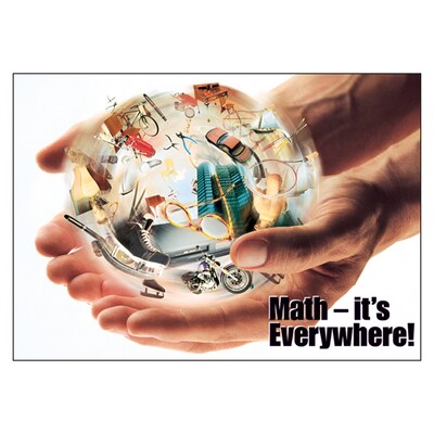 Trend® Educational Classroom Posters, Math - its everywhere!