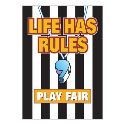 Trend ARGUS Poster, Life has rules, play fair.