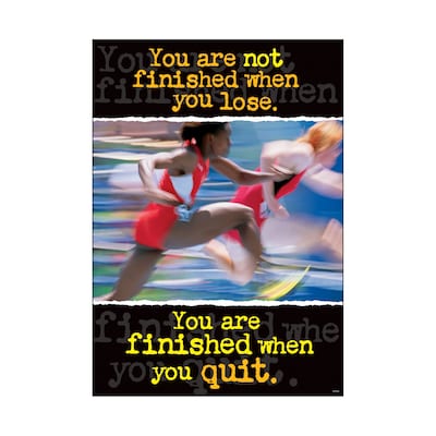 Trend® Educational Classroom Posters, You are not finished when you lose.