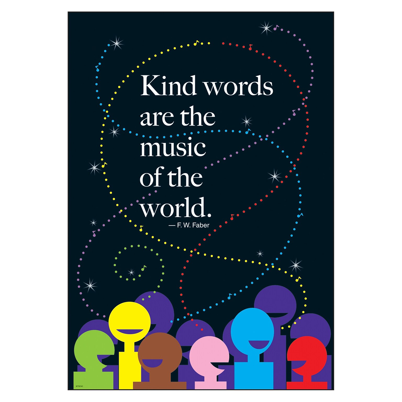 Trend® Educational Classroom Posters, Kind words are the music…
