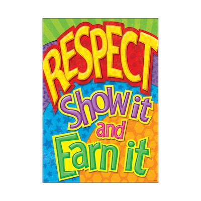 Trend® Educational Classroom Posters, Respect: Show it and earn it