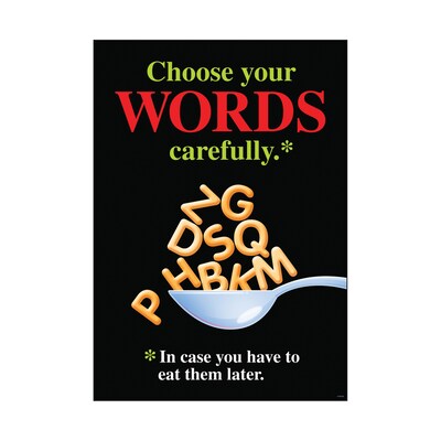Trend ARGUS Poster, Choose your words carefully…