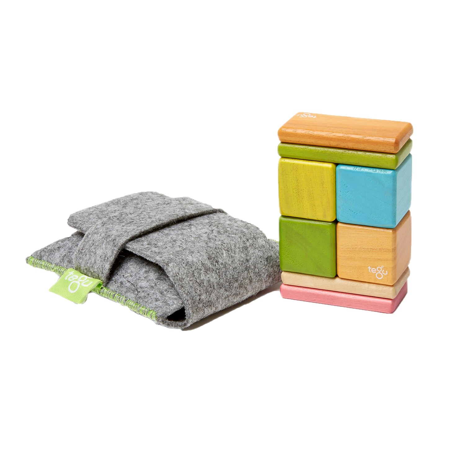 Tegu Wooden Magnetic Tints Pocket Pouch, Assorted, 8 Pieces (TEGA10012SJG)