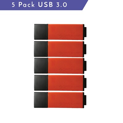 Centon USB 3.0 Datastick Pro2 (Amber), 64GB, 5 Pack